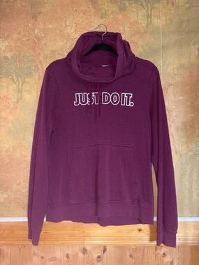 Nike ~ Purple Cowlneck Hoodie